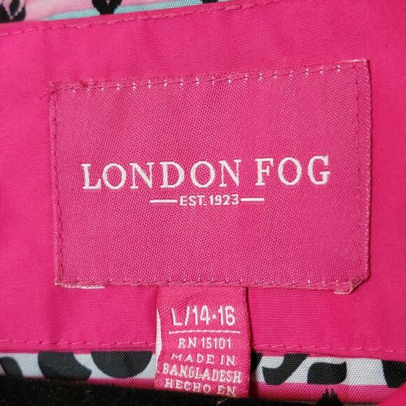 London Fog Barbie Pink Raincoat, Kid's Sz L (14-16) - Picture 3 of 10